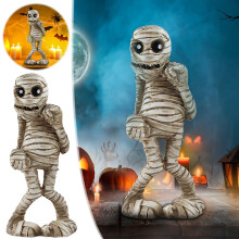 Decorazione in resina a forma di mummia per Halloween, decorazione da scrivania, decorazioni spettrali per Halloween, offerte del giorno per esterni,