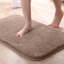 Tapis de bain épais et moelleux Fnyoxu 61 x 41 cm - Ultra doux, antidérapant, absorbant et lavable en machine pour salle de bain, douche, baignoire