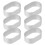 Youliang 6pcs Oval Cheese Cake Rings 2