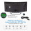 inch digital alarm clock curved dimmable LED electronic digit WHITE one size WHITE 4