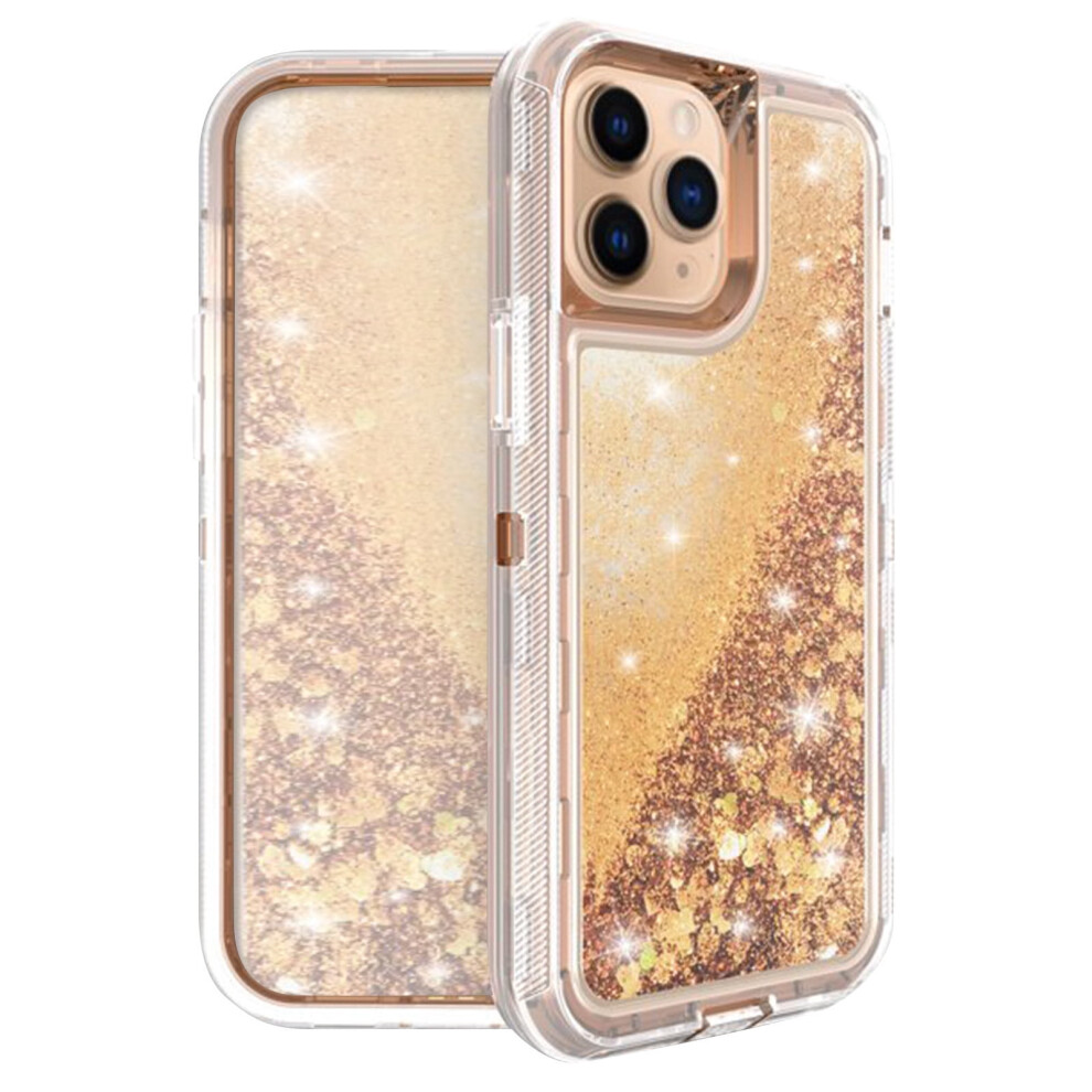 Sparkly Quicksand Glitter Shockproof Case For 13 Pro Max & 11 Pro Max - Clear Protective Cover With Bling Design 9083649992937