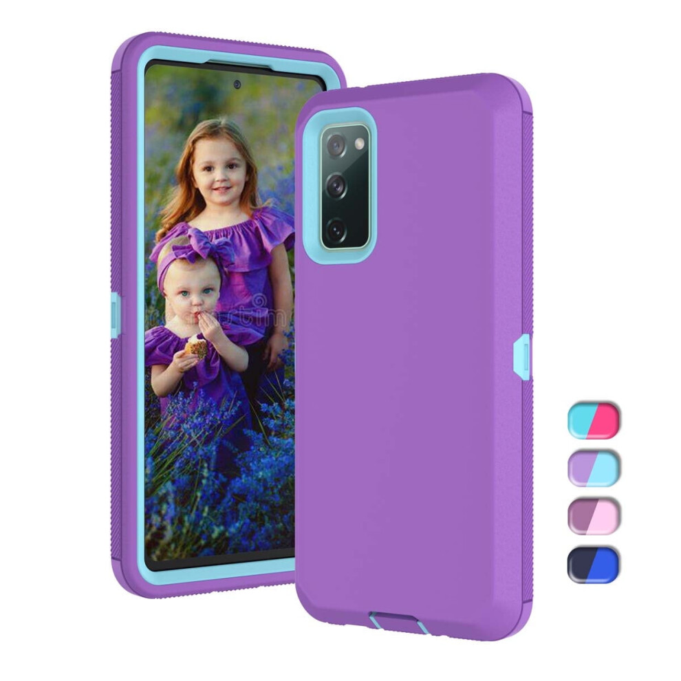 Galaxy S20 Fe 5G Case, Compatible With Galaxy S20 Fan Edition 6.5", Heavy Duty Armor 3-In-1 Shockproof Rugged Cover 9083649992982