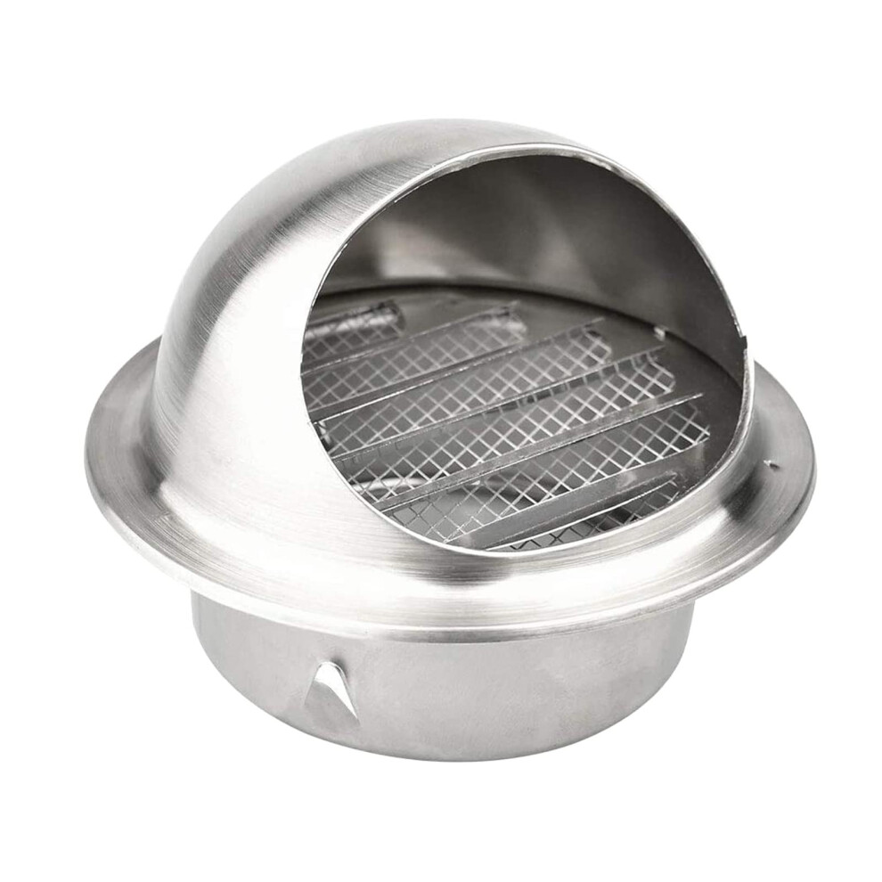 Stainless Steel Wall Vent With Screen, Weatherproof Dryer Vent Cover Outdoor For Kitchen Bathroom 7.9In 9053599419013