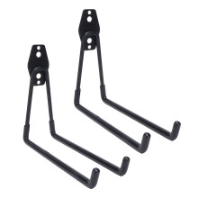 Heavy Duty Garage Hooks 2Pcs Double Wall Hooks for Tools and Bikes Space Saving Wall Mount 6.5in