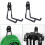Heavy Duty Garage Hooks 2Pcs Double Wall Hooks for Tools and Bikes Space Saving Wall Mount 6.5in 5