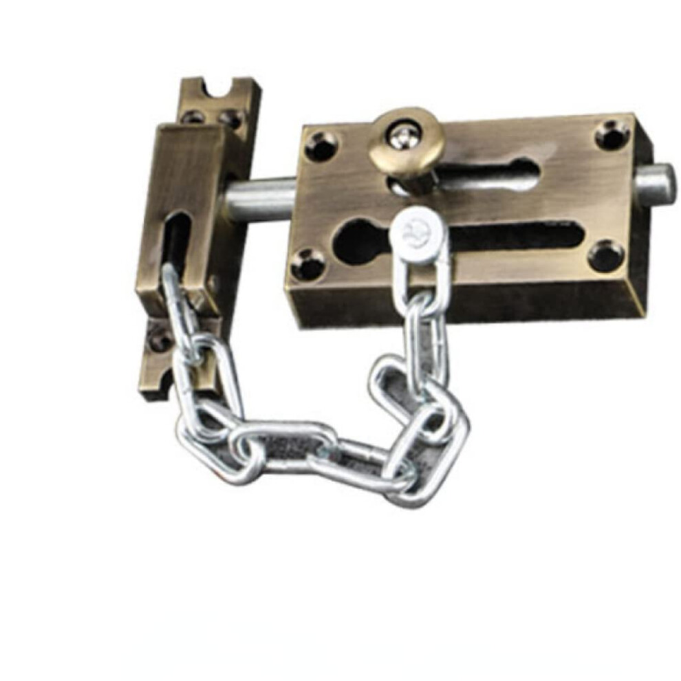 Door Security Chain Guard Heavy Duty Alloy Antitheft Bronze Latch Lock For Front Door 9164114652751