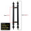 Barn Door Handle Matte Black Double Sided Pull for Wood Glass Metal Doors, 60cm Rust 3