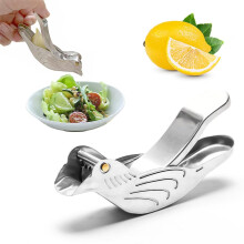 Stainless Steel Lemon Squeezer Fish Shape Manual Citrus Juicer for Kitchen Easy Juice Extraction