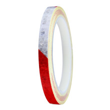 Reflective Bike Wheel Stickers Red White Rim Tape 8m SelfAdhesive for Night Safety and Visibility