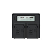 Veelzijdige compatibiliteit met Sony F550F970, ontwerp met dubbele oplaadpoort en meerdere oplaadmogelijkheden voor de BP-U30U60U90NP-F-serie, hoge