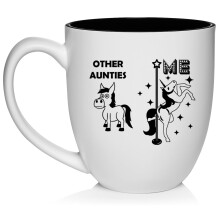 Auntie Superstar Unicorn Funny Aunt Ceramic Coffee Mug Tea Cup Gift for Her, Godmother, Sister, Gift For Aunt (16oz White)