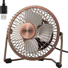 Desk Fan Quiet Small USB Fan 360 Rotation Portable Table Fan 2 Speed Mini Personal Fan Air Cooling Electric Fan