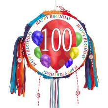 Piñata de globo de cumpleaños número 100 (cada una) por
