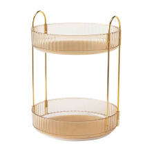 Boîte de rangement cosmétique YiFudd Creative à rotation à 360 pour régler la hauteur des étagères, idéale pour ranger cosmétiques et