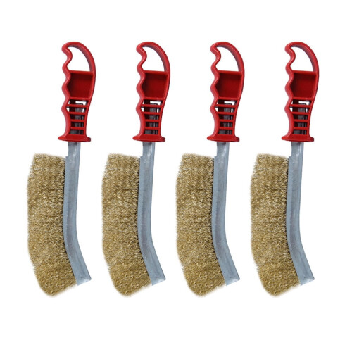 Eease 4pc Grill Brush & Scraper Set - Safe Grill Cleaner Gift for Men