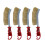 Eease 4pc Grill Brush & Scraper Set - Safe Grill Cleaner Gift for Men 2