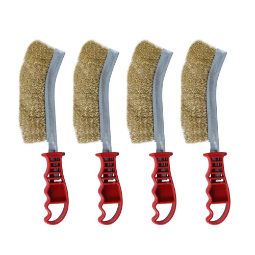 Eease 4pc Grill Brush & Scraper Set - Safe Grill Cleaner Gift for Men 1