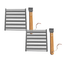 Xubond Keukenbenodigdheden, Verrijdbaar Worstrek, Roestvrijstalen Trommel, Hotdoggrill, Barbecuegrill, Grill