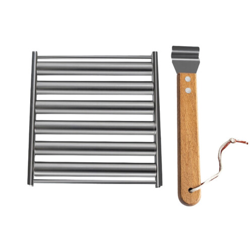Xubond Kitchen Essentials, Σχάρα για λουκάνικα με ρολό από ανοξείδωτο ατσάλι, σχάρα για χοτ 1