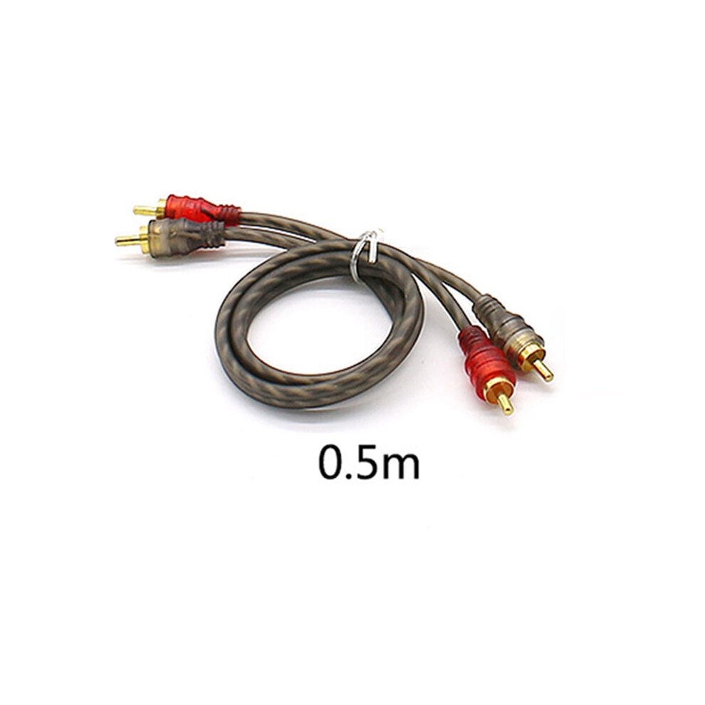 Pure Copper Audio Cable Audio Cord Power Amplifier Pvc For Car Audio System Car Audio Modified Audio Cable 5 Meters 2 Meters 9395123017013