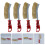 Eease 4pc Grill Brush & Scraper Set - Safe Grill Cleaner Gift for Men 6