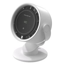 Wall Mounted Fan with LED Display, 6000mAh USBC Rechargeable, 100Speed Quiet Turbo Desk Fan