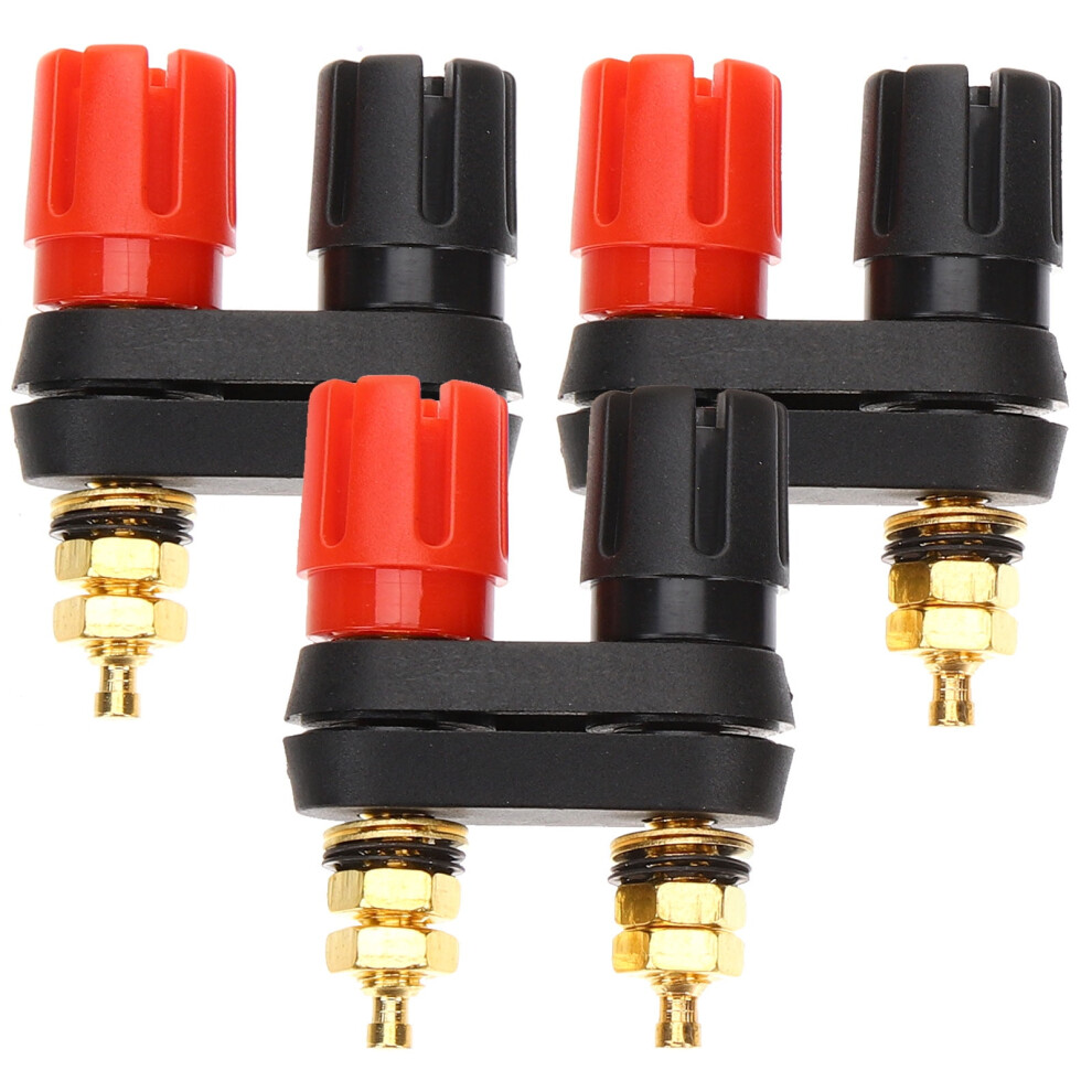 3 Pcs Speakers Connector Parts Loudspeaker Replacement Sound Equipment Accessories Metal 9395123017006