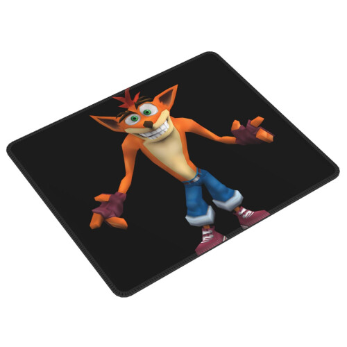 Crash Bandicoot Rubber Lock Edge Mouse pad, Office Desk pad, Writing pad, Multi Code Game pad Mouse Pads for Computers Laptop Mouse Mouse Pad 1