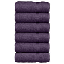 Luxuriöses Hotel- und Spa-Handtuchset aus türkischer Baumwolle (700 g/m²), schnelltrocknend und umweltfreundlich, 40 x 75 cm, Pflaumenfarbe,