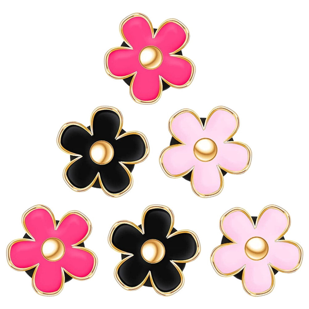 6Pcs Daisy Vent Clips Flower Air Vent Clips Car Interior Decoration Flower Air Conditioning Outlet Clip Air Vent Decor 9395123234281