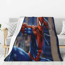 Spider-Man Fleecedecke, superweiche, kuschelige Überwurfdecke, Kinderbettwäsche – Eigenschaften: Superweich (127 x 102 cm)