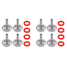 8-teiliges Edelstahl-Bierkupplungsset, Bierleitungsverbinder, Sechskantmutter 5/8-Zoll-G-Gewinde x 5/16-Zoll-Schlauchanschluss