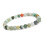 Pulseira de jade natural multicolorida com contas redondas lisas de 6 mm e 7,5 polegadas de comprimento (3 peças/conjunto). 3