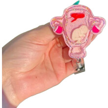 Interaktiv medicinsk badge, 2024 badgeklips gave til medicinske fagfolk (fødselssygeplejerske)