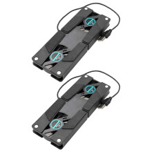 2 Stück Laptop-Kühlpads, faltbar, belüftet, mit USB-Anschluss
