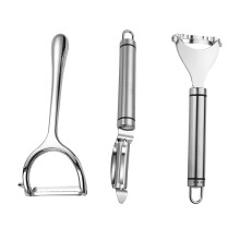 3-teiliges Set tragbarer Obstschäler, Y-förmiger Gemüseschäler, Mehrzweck-Schälwerkzeug