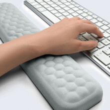 Poggiapolsi per tastiera in memory foam con supporto per il polso, set ergonomico di tastiera e tappetino