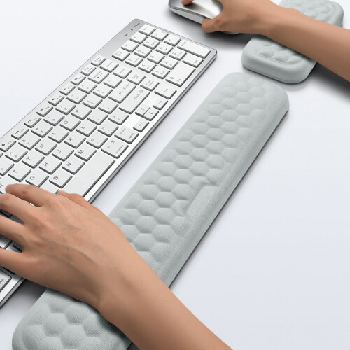 Repose-poignets en mousse à mémoire de forme pour clavier avec support ergonomique 2