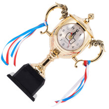 Orologio sveglia a forma di trofeo, ornamento da tavolo, orologio da comodino, regalo per bambini, sveglie originali per bambini e studenti.