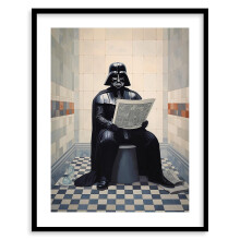 Affiche Star Wars ASPORIC pour salle de bain - Style vintage - Dark Vador, Stormtrooper, Yoda - 28 x 35,5 cm (11 x 14 pouces) - Sans cadre