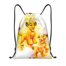 10 sacchetti regalo con coulisse del Re Leone per bambini e bambine, sacchetti regalo per le feste, sacchetti del Re Leone per bomboniere natalizie