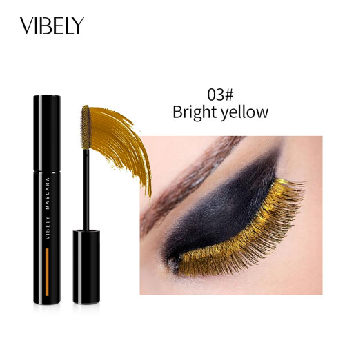 EARSTMAKEUP Σετ χρωματιστής αδιάβροχης μάσκαρας, μακράς διαρκείας, ογκώδης vegan μάσκαρα
