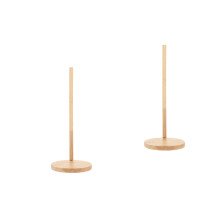 Organizador de 2 piezas, soporte de almacenamiento para tapas de vasos Mason, tapas para tazas de café, de madera, para encimera o mesa.
