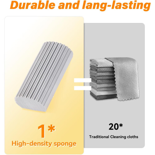 Καθαριστικό ξεσκονόπανου YZhouD2-Pack Magic Sponge, συμβατό με σοβατεπί, στόρια, γυαλί, 1