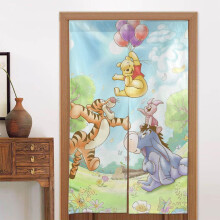 Eeyore Door Curtain for Doorway, Pattern Print Blackout Privacy Window Curtain, Room Divider Curtain Tapestry Home Decor, 34" W X 56" L