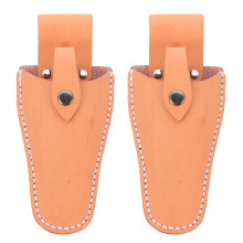 Mizh 2Pcs Hairdressing Scissors Bag Pruning Shear Protective Cover Leather Tool