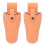 Mizh 2Pcs Hairdressing Scissors Bag Pruning Shear Protective Cover Leather Tool 1