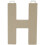 Paper Mache Letter H 8 X 5.5 Inches 1