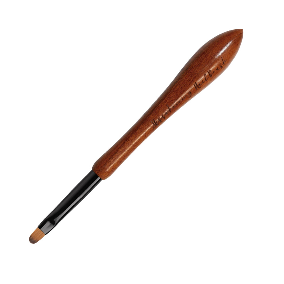Happydeer 2Pcs Nail Art Brush Professional Flexible Bristle Manicure Painting Pen Fine Detail DIY Nail Brush for Nail Tips Drawing