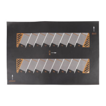 Mornei 1/64 Parking Lot Diecast Car Garage Non Slip Car Scene Mat Rollable Desktop Play C